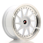 JR Wheels JR26 18x8.5 ET20-40 BLANK White w/Machined Lip