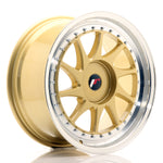 JR Wheels JR26 18x8.5 ET35-40 BLANK Gold w/Machined Lip