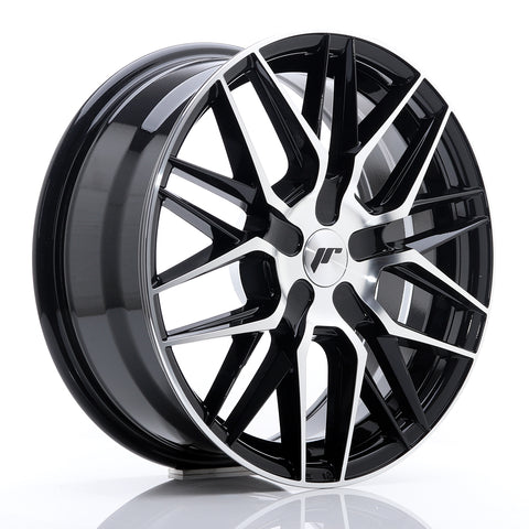 JR Wheels JR28 17x7 ET20-45 BLANK Black Machine<br/><br/>