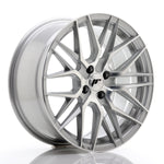 JR Wheels JR28 17x8 ET40 4x100 Cara mecanizada plateada