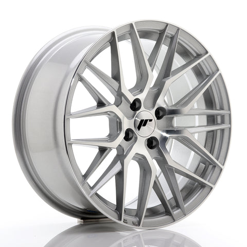 JR Wheels JR28 17x8 ET40 4x100 Silver Machined Face