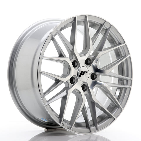 JR Wheels JR28 17x8 ET35 5x100 Cara mecanizada plateada