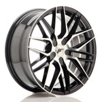 JR Wheels JR28 18x7.5 ET20-40 BLANK Cara mecanizada en negro brillante