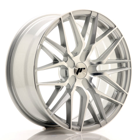 JR Wheels JR28 18x7.5 ET20-40 BLANK Cara mecanizada plateada