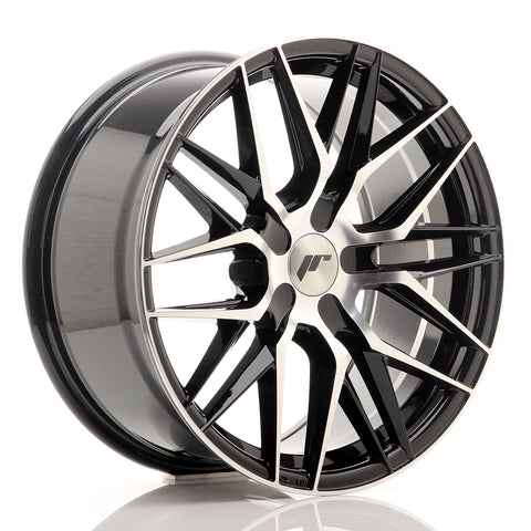 JR Wheels JR28 18x8,5 ET20-40 5H BLANK Gloss Black Machined Face