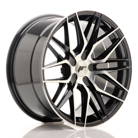 JR Wheels JR28 18x9,5 ET20-40 5H BLANK Gloss Black Machined Face