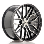 JR Wheels JR28 20x10 ET20-40 5H BLANK Gloss Black Machined Face