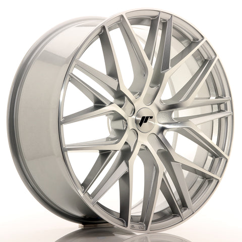 JR Wheels JR28 22x9 ET30-45 5H BLANK Silver Machined Face