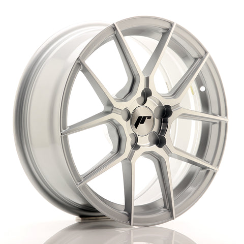 JR Wheels JR30 17x7 ET20-40 5H BLANK Silver Machined Face