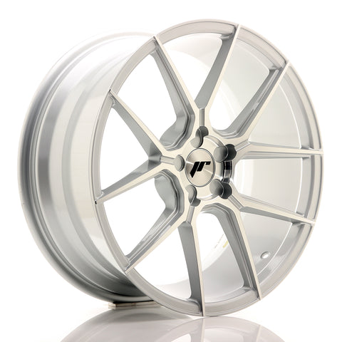 JR Wheels JR30 19x8.5 ET35-42 5H BLANK Cara mecanizada plateada