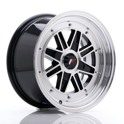 JR Wheels JR31 15x7.5 ET20 4H BLANK Gloss Black Machined Face