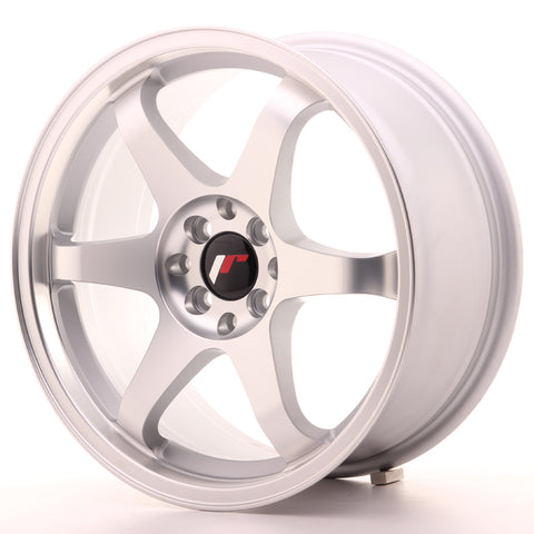 JR Wheels JR3 17x8 ET35 5x100/114 Matt Silver Machined Face