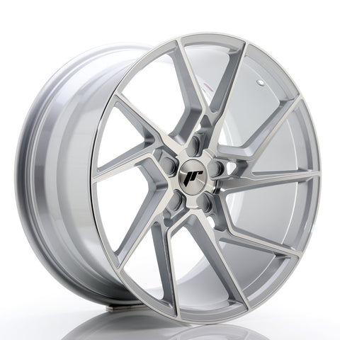 JR Wheels JR33 20x10 ET20-40 5H BLANK Cara mecanizada plateada