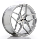 JR Wheels JR34 19x9.5 ET20-40 5H BLANK Cara mecanizada plateada