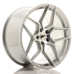 JR Wheels JR34 20x10 ET40 5x120 Cara mecanizada plateada