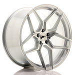 JR Wheels JR34 20x10 ET40 5x112 Cara mecanizada plateada