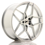 JR Wheels JR34 20x9 ET35 5x120 Cara mecanizada plateada