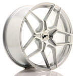 JR Wheels JR34 20x9 ET20-40 5H BLANK Cara mecanizada plateada