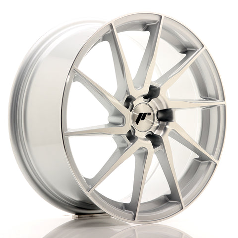 JR Wheels JR36 18x8 ET35 5x120 Cara cepillada plateada