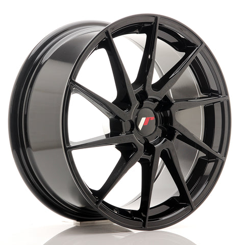 JR Wheels JR36 18x8 ET20-52 5H BLANK Negro brillante