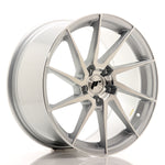 JR Wheels JR36 18x9 ET35 5x120 Cara cepillada plateada