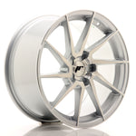 JR Wheels JR36 18x9 ET20-48 5H BLANK Silver Brushed Face