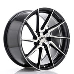 JR Wheels JR36 19x9.5 ET20-45 5H BLANK Cara mecanizada en negro brillante