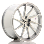 JR Wheels JR36 20x10 ET20-45 5H BLANK Cara cepillada plateada