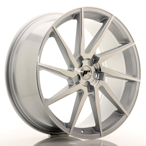 JR Wheels JR36 23x10 ET30-55 5H BLANK Cara cepillada plateada