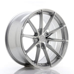 JR Wheels JR37 20x10 ET20-45 5H BLANK Cara mecanizada plateada