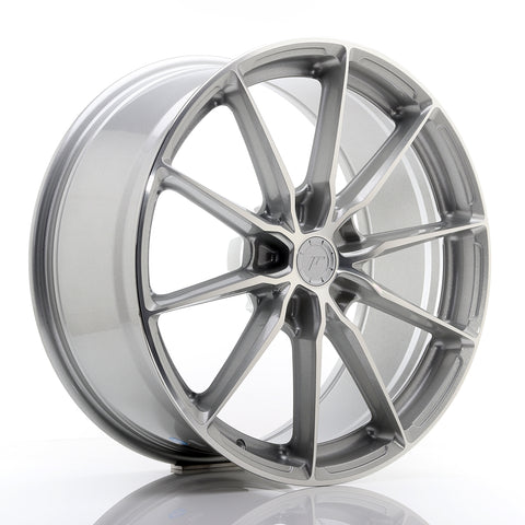 JR Wheels JR37 20x9 ET20-45 5H BLANK Cara mecanizada plateada