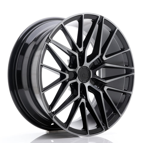 JR Wheels JR38 18x8 ET20-42 5H BLANK Negro cepillado con cara tintada