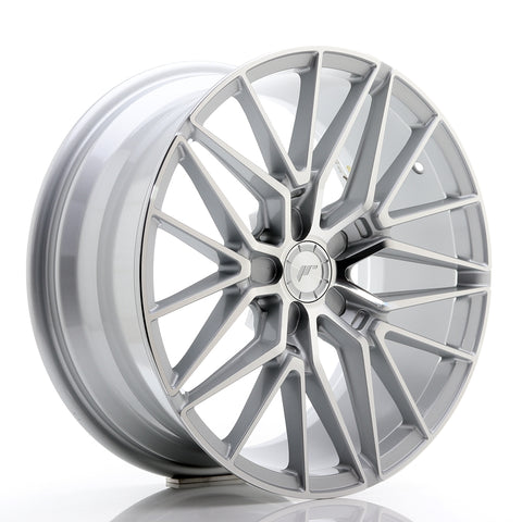 JR Wheels JR38 18x8 ET20-42 5H BLANK Cara mecanizada plateada