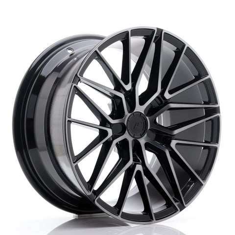 JR Wheels JR38 18x9 ET20-45 5H BLANK Black Brushed w/Tinted Face