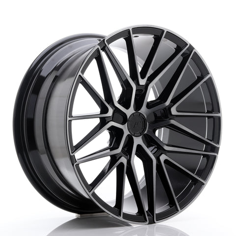 JR Wheels JR38 20x10 ET20-45 5H BLANK Black Brushed w/Tinted Face