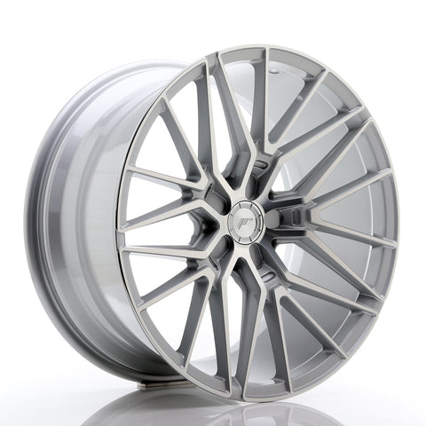 JR Wheels JR38 20x10 ET20-45 5H BLANK Cara mecanizada plateada