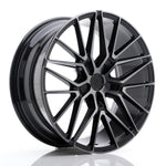 JR Wheels JR38 20x8.5 ET20-45 5H BLANK Negro cepillado con cara tintada