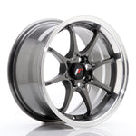 JR Wheels JR5 15x8 ET28 4x100 Gun Metal w/Machined Lip