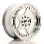 JR Wheels JR6 15x7 ET35 4x100/114 Cara Mecanizada Plata