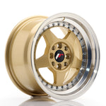 JR Wheels JR6 15x8 ET25 4x100/108 Dorado con labio mecanizado