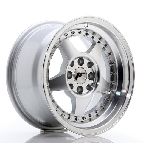 JR Wheels JR6 15x8 ET25 4x100/108 Silver Machined Face