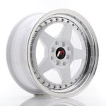 JR Wheels JR6 16x7 ET35 4x100/114 Blanco con Labio Mecanizado