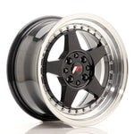 JR Wheels JR6 16x8 ET30 4x100/114 Negro brillante con mecanizado