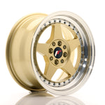 JR Wheels JR6 16x8 ET30 4x100/114 Gold w/Machined Lip