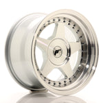 JR Wheels JR6 16x9 ET0-20 BLANK Silver Machined Face