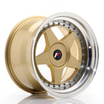 JR Wheels JR6 17x10 ET20 BLANK Gold w/Machined Lip