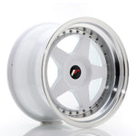 JR Wheels JR6 17x10 ET20 BLANK White w/Machined Lip