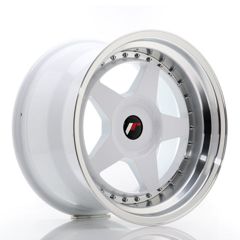 JR Wheels JR6 17x10 ET20 BLANK Blanco con borde mecanizado