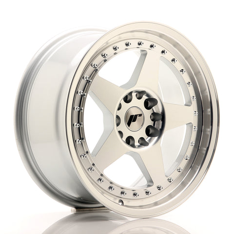 JR Wheels JR6 17x8 ET25 5x114/120 Silver Machined Face