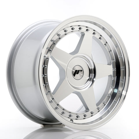 JR Wheels JR6 17x9 ET20-35 BLANK Silver Machined Face